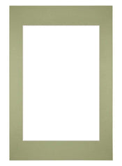 Passepartout Dimensione Cornice 40x60 cm - Formato Immagine 30x45 cm - Menta Verde