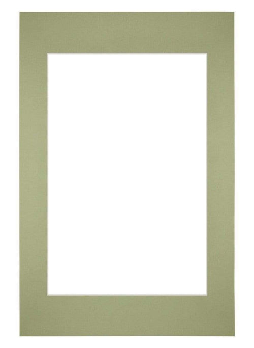 Passepartout Dimensione Cornice 40x60 cm - Formato Immagine 30x45 cm - Menta Verde