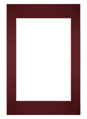 Passepartout Dimensione Cornice 40x60 cm - Formato Immagine 30x45 cm - Vino Rosso