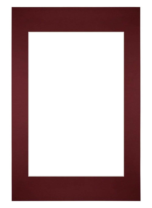 Passepartout Dimensione Cornice 40x60 cm - Formato Immagine 30x45 cm - Vino Rosso