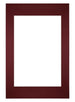 Passepartout Dimensione Cornice 40x60 cm - Formato Immagine 30x45 cm - Vino Rosso