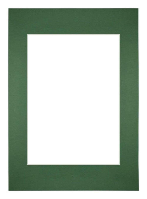 Passepartout Dimensione Cornice 42x59 4 cm - A2 Formato Immagine 29 7x42 cm - Foresta Verde