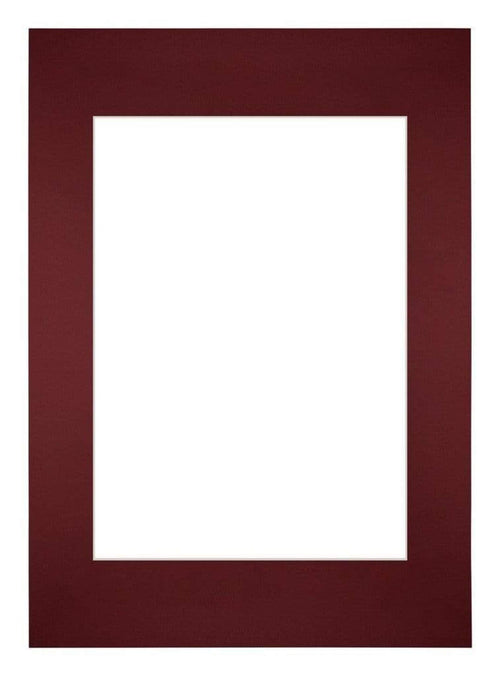 Passepartout Dimensione Cornice 42x59,4 cm - A2 Formato Immagine 29,7x42 cm - Vino Rosso