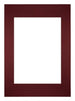 Passepartout Dimensione Cornice 42x59,4 cm - A2 Formato Immagine 29,7x42 cm - Vino Rosso