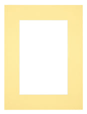 Passepartout Dimensione Cornice 45x60 cm - Formato Immagine 30x45 cm - Giallo