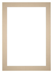 Passepartout Dimensione Cornice 21x30 cm - Formato Immagine 10x20 cm - Beige