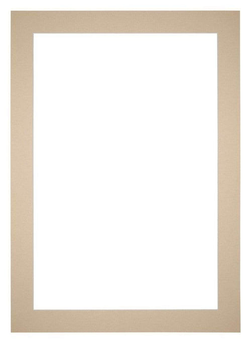 Passepartout Dimensione Cornice 21x30 cm - Formato Immagine 10x20 cm - Beige