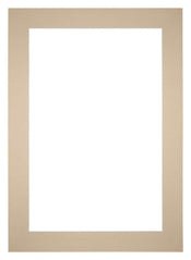 Passepartout Dimensione Cornice 21x29,7 cm - A4 Formato Immagine 10,5x14,8 cm - Beige