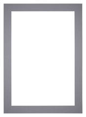 Passepartout Dimensione Cornice 42x60 cm - Formato Immagine 32x50 cm - Grigio