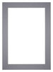 Passepartout Dimensione Cornice 36x49 cm - Formato Immagine 20x30 cm - Grigio