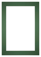 Passepartout Dimensione Cornice 25x35 cm - Formato Immagine 15x20 cm - Foresta Verde