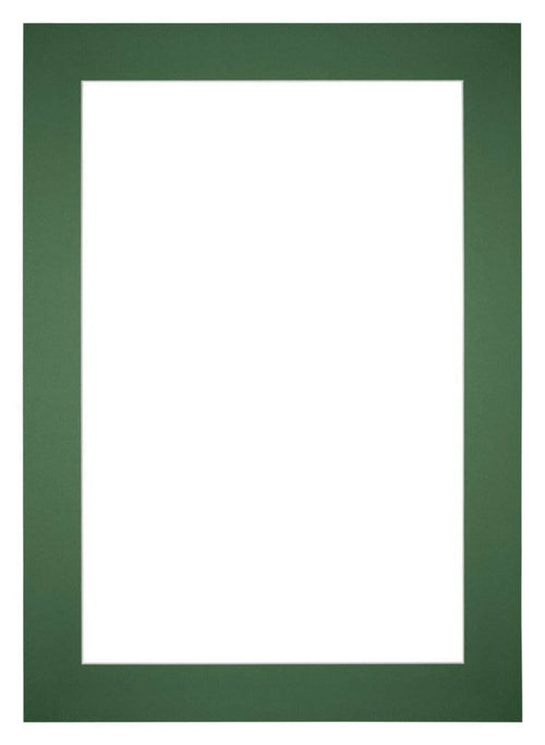 Passepartout Dimensione Cornice 25x35 cm - Formato Immagine 15x20 cm - Foresta Verde