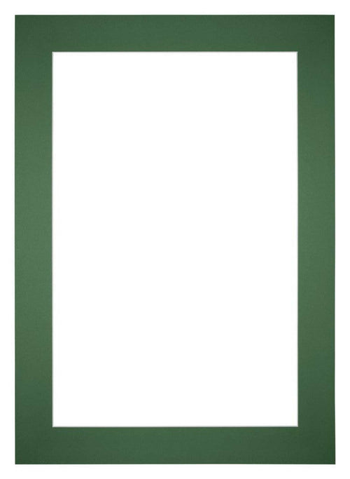 Passepartout Dimensione Cornice 36x49 cm - Formato Immagine 20x30 cm - Foresta Verde