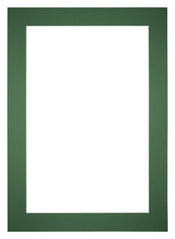 Passepartout Dimensione Cornice 35x50 cm - Formato Immagine 20x30 cm - Foresta Verde