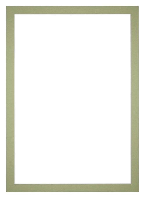 Passepartout Dimensione Cornice 21x29,7 cm - A4 Formato Immagine 15x20 cm - Menta Verde