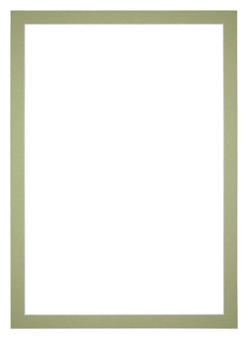 Passepartout Dimensione Cornice 70x100 cm - Formato Immagine 65x95 cm - Menta Verde