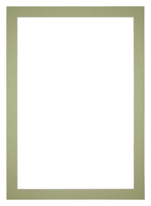 Passepartout Dimensione Cornice 60x85 cm - Formato Immagine 50x75 cm - Menta Verde