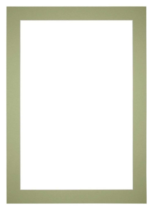 Passepartout Dimensione Cornice 36x49 cm - Formato Immagine 25x40 cm - Menta Verde