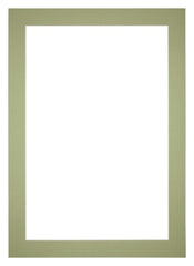 Passepartout Dimensione Cornice 42x60 cm - Formato Immagine 32x50 cm - Menta Verde