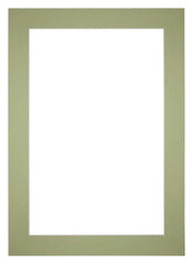 Passepartout Dimensione Cornice 35x50 cm - Formato Immagine 20x30 cm - Menta Verde