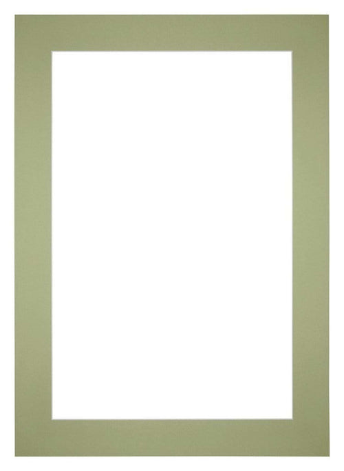 Passepartout Dimensione Cornice 35x50 cm - Formato Immagine 20x30 cm - Menta Verde