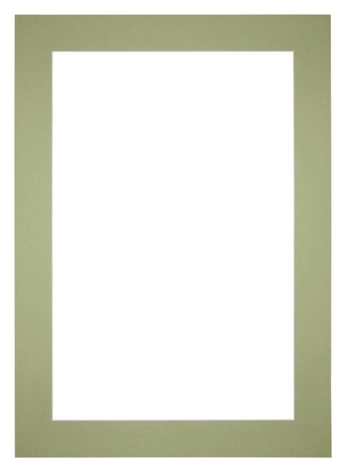 Passepartout Dimensione Cornice 36x49 cm - Formato Immagine 20x30 cm - Menta Verde