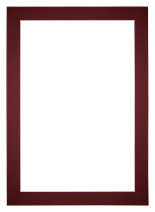 Passepartout Dimensione Cornice 50x70 cm - Formato Immagine 40x60 cm - Vino Rosso