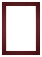 Passepartout Dimensione Cornice 35x50 cm - Formato Immagine 20x30 cm - Vino Rosso