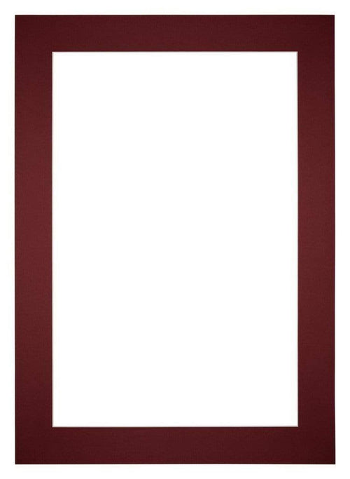 Passepartout Dimensione Cornice 35x50 cm - Formato Immagine 20x30 cm - Vino Rosso