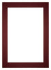 Passepartout Dimensione Cornice 35x50 cm - Formato Immagine 20x30 cm - Vino Rosso