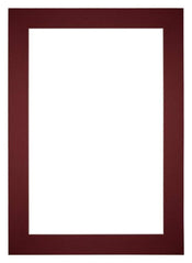 Passepartout Dimensione Cornice 21x29,7 cm - A4 Formato Immagine 10,5x14,8 cm - Vino Rosso