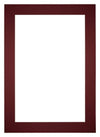 Passepartout Dimensione Cornice 36x49 cm - Formato Immagine 20x30 cm - Vino Rosso