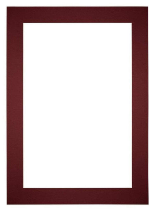 Passepartout Dimensione Cornice 36x49 cm - Formato Immagine 20x30 cm - Vino Rosso