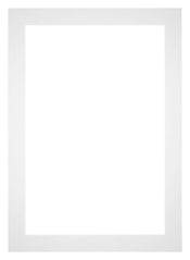 Passepartout Dimensione Cornice 21x30 cm - Formato Immagine 10x20 cm - Bianco