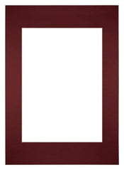 Passepartout Dimensione Cornice 59,4x84 cm - A1 Formato Immagine 42x59,4 cm - Vino Rosso