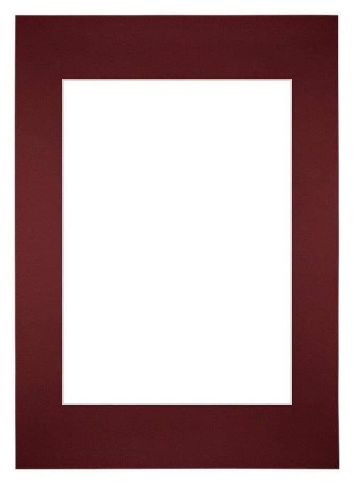 Passepartout Dimensione Cornice 59,4x84 cm - A1 Formato Immagine 42x59,4 cm - Vino Rosso