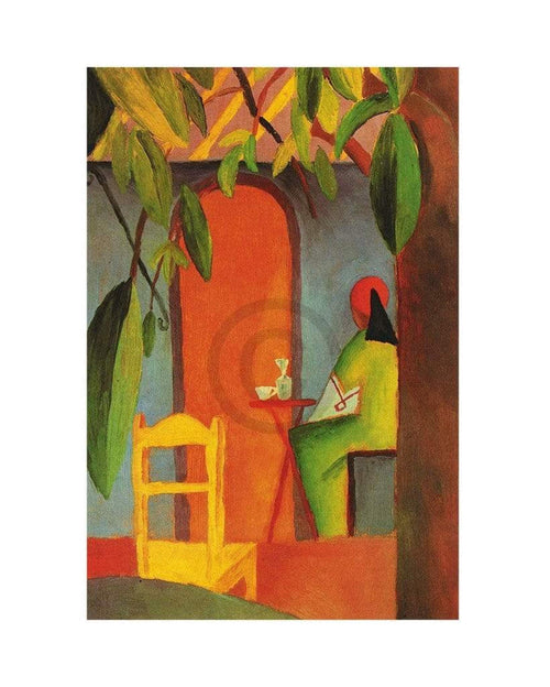 pgm am 21 august macke turkisches cafe ii stampa artistica 24x30cm | Yourdecoration.it