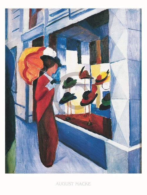 pgm am 343 august macke hutladen stampa artistica 60x80cm | Yourdecoration.it