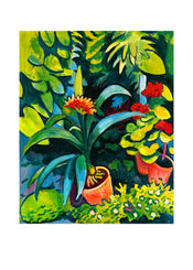 pgm am 76 august macke blumen im garten stampa artistica 50x70cm | Yourdecoration.it