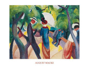 pgm am 807 august macke promenade stampa artistica 80x60cm | Yourdecoration.it