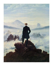 pgm cdf 342 caspar david friedrich der wanderer im nebelmeer stampa artistica 70x90cm | Yourdecoration.it