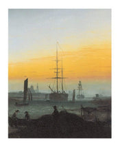 pgm cdf 343 caspar david friedrich der greifswalder hafen stampa artistica 30x40cm | Yourdecoration.it