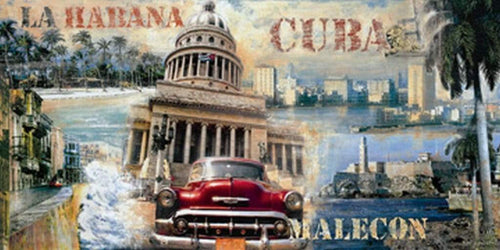 pgm cej 743 john clarke la habana cuba stampa artistica 100x50cm | Yourdecoration.it