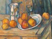 pgm cez 264 paul cezanne bricco bicchiere e piatto stampa artistica 80x60cm | Yourdecoration.it