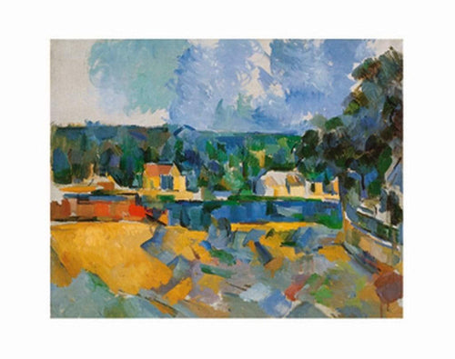 pgm cez 356l paul cezanne uferlandschaft stampa artistica 71x56cm | Yourdecoration.it