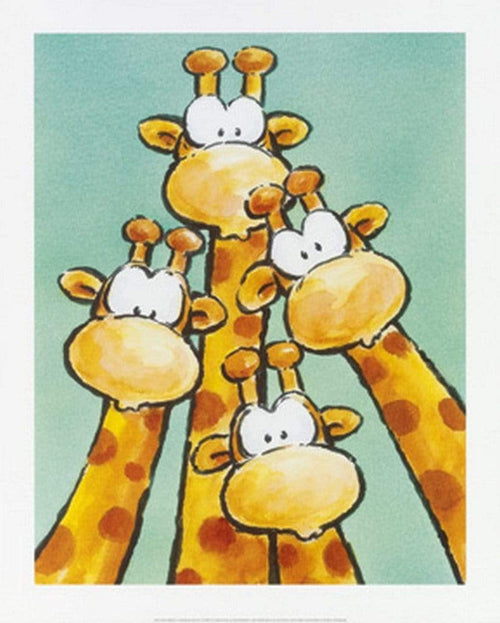 pgm cjp 39 jean paul courtsey funny friends ii stampa artistica 40x50cm | Yourdecoration.it