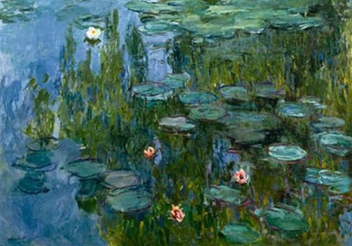 pgm cm 04 claude monet seerosen stampa artistica 100x70cm | Yourdecoration.it