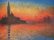 pgm cm 121 claude monet crepuscolo stampa artistica 80x60cm | Yourdecoration.it