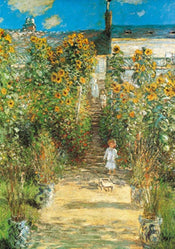 pgm cm 443 claude monet il giardino di monet stampa artistica 70x100cm | Yourdecoration.it