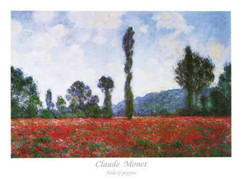 pgm cm 462 claude monet field of poppies stampa artistica 80x60cm | Yourdecoration.it